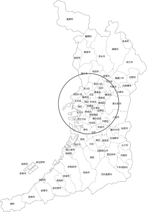 大阪市本買取|古本買取|LP買取:出張買取Form の地図画像
