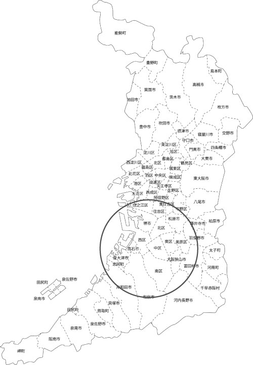 堺市買取|古本買取|LP買取:出張買取Form の地図画像
