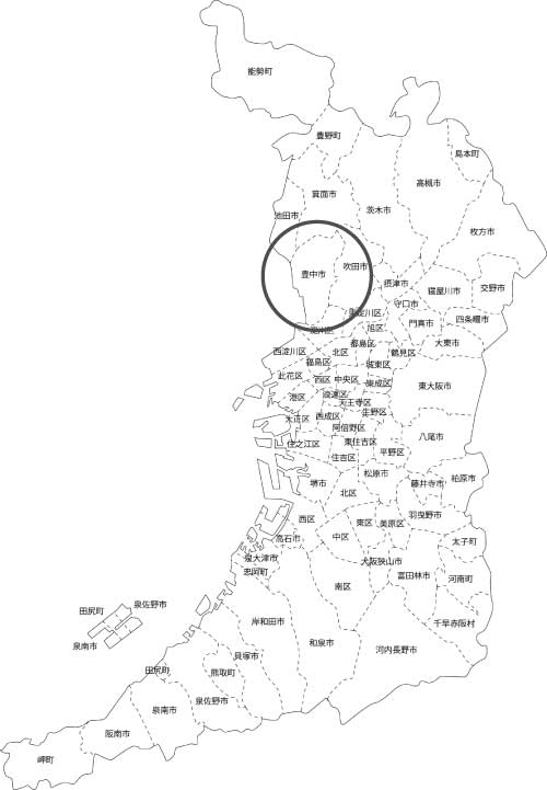 豊中市本買取|古本買取|LP買取:出張買取Form の地図画像