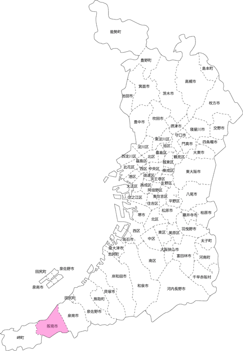 阪南市の古本買取LP買取はBOOKS CHANNEL の地図画像