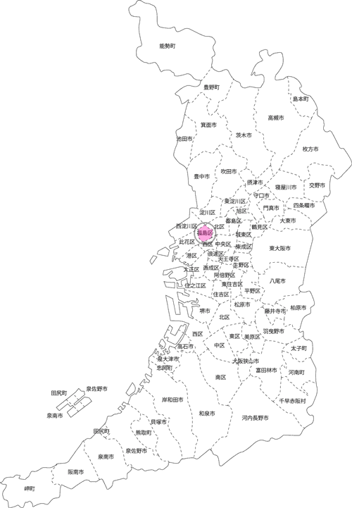 大阪市福島区の古本買取LP買取はBOOKS CHANNEL の地図画像