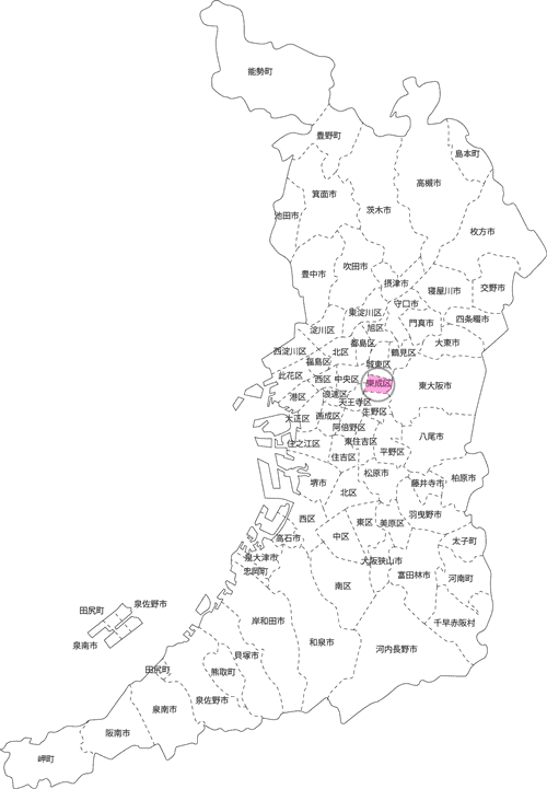 大阪市東成区の古本買取LP買取はBOOKS CHANNEL の地図画像
