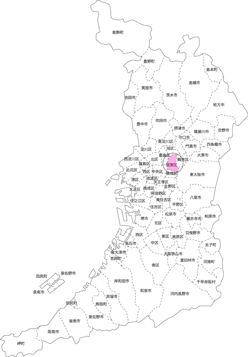 大阪市城東区の古本買取LP買取はBOOKS CHANNEL の地図画像